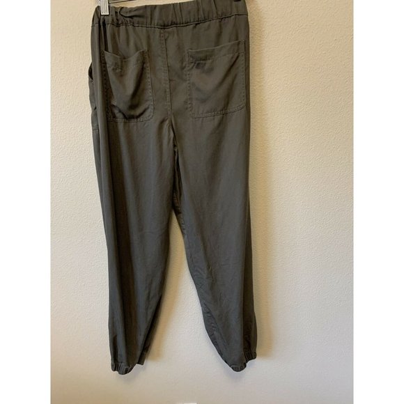 OLIVE +OAK WOMENS PANTS solid GREEN OLIVE Tencel soft comfort Jogger Small - Picture 3 of 8